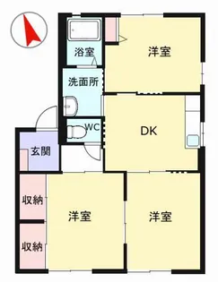 クレストコート A棟【2階】の間取り