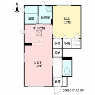 シャーメゾン豊府【1階】の間取り