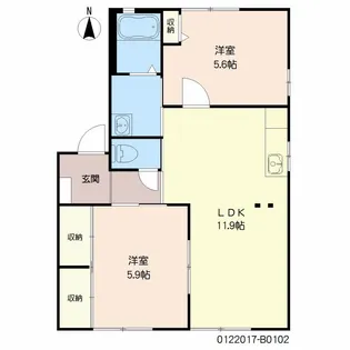 ソレーユ森町 B棟【1階】の間取り