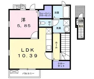 シエロ荏隈【2階】の間取り