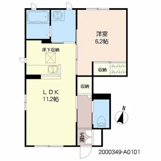 クレセオJC【1階】の間取り