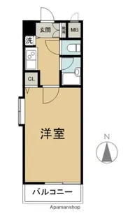 トーカンマンション大分中央【401号室】の間取り