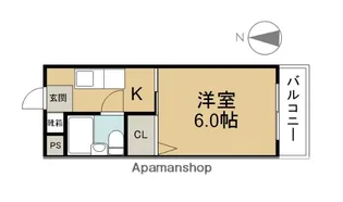 第二上野ハイツ【307号室】の間取り
