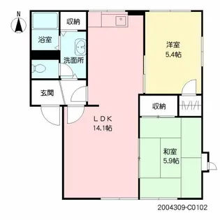 パークハイツ野上 C棟【1階】の間取り