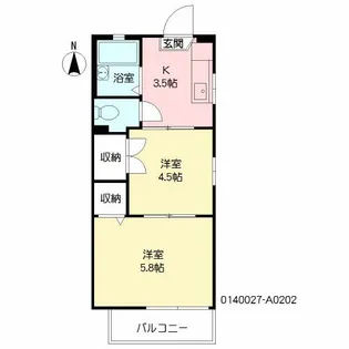 MAST’Sテル・ペール【202号室】の間取り