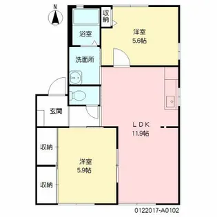 ソレーユ森町 A棟【1階】の間取り