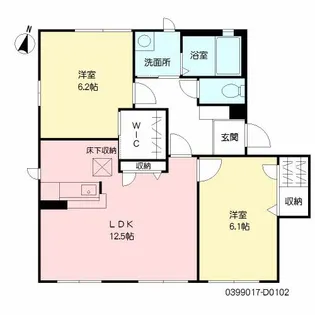 ディアスメディオ D棟【1階】の間取り