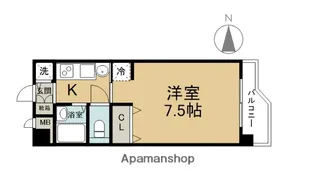 スターブル古国府【307号室】の間取り