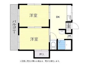 丸友アパート【1階】の間取り