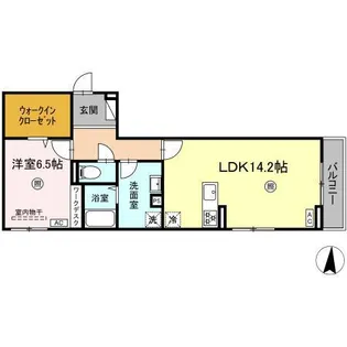 DーROOM長浜【2階】の間取り
