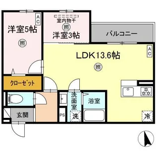 PREMILIFE大州浜【2階】の間取り