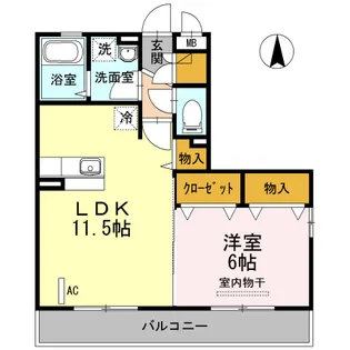 セジュール参番館【301号室】の間取り