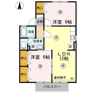 サニーハウスさとう A棟【101号室】の間取り