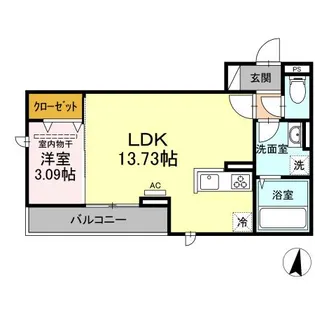 リーブルハウスグラン南大分【302号室】の間取り