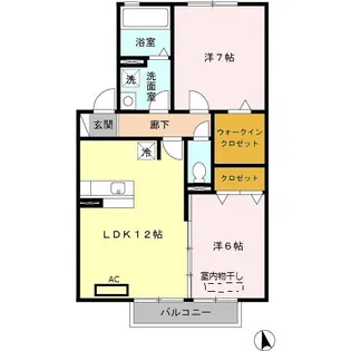 フォレストヴィラ Ⅰ棟【2階】の間取り