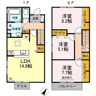 メゾン・ナナ【1階】の間取り