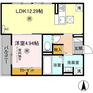 PREMILIFE K2(プレミライフ ケイズ)【1階】の間取り