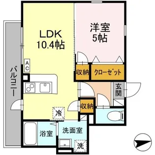 グラシア寺崎【3階】の間取り