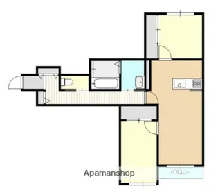 BELLE LEAD中島東【2階】の間取り