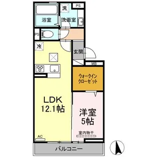 NAGISA A棟【1階】の間取り