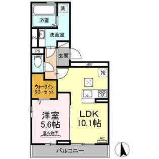 NAGISA A棟【1階】の間取り
