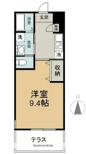 フェリーチェプレイス【201号室】の間取り