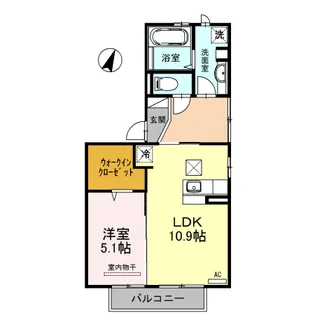 メイユール下郡 Ⅱ【1階】の間取り
