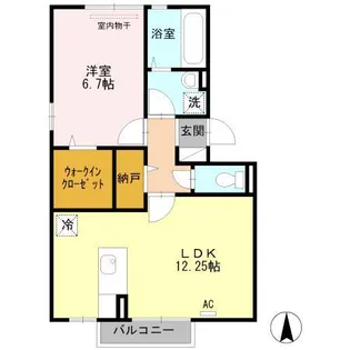 コーポラスM【3階】の間取り