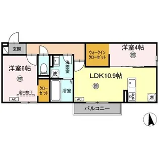 エスペランサ【2階】の間取り