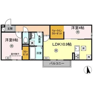 エスペランサ【1階】の間取り