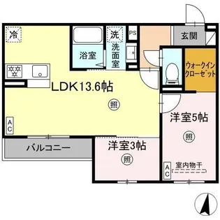 PREMILIFE萩原【2階】の間取り