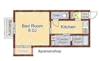 スリーゼハイツ乙津B【1階】の間取り