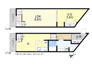 REGINA滝尾【2階】の間取り