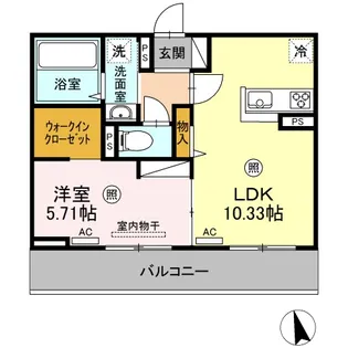 プリマヴェーラ下郡【3階】の間取り