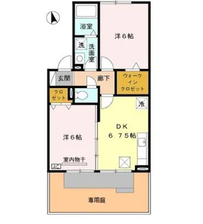 フォレストヴィラ II棟【1階】の間取り