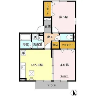 フォレストヴィラ II棟【1階】の間取り