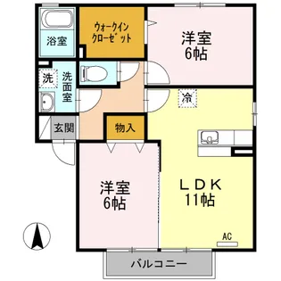 モンテ・シエル A棟【2階】の間取り
