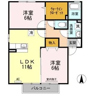 モンテ・シエル A棟【2階】の間取り
