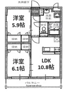 BLISS小池原【3階】の間取り