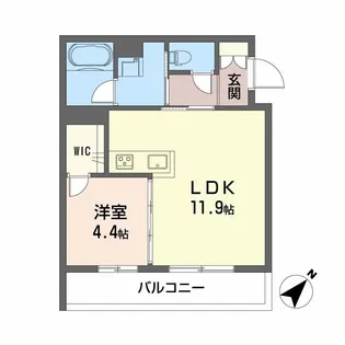 シャーメゾン アルメリア【2階】の間取り