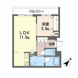 シャーメゾン アルメリア【3階】の間取り