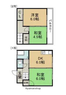 辛幸アパート【103号室】の間取り