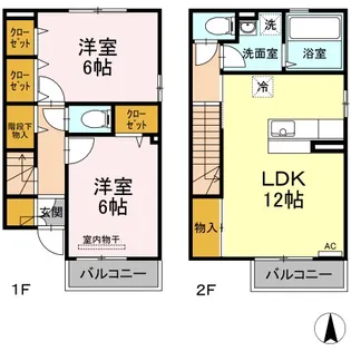 プレジール堂園III【1階】の間取り