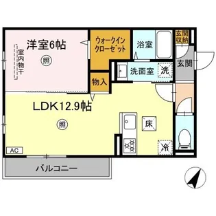 PREMILIFE羽屋【1階】の間取り