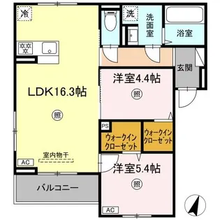 MERCI HAYA(メルシーハヤ)【3階】の間取り