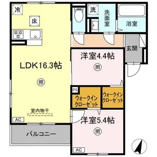 MERCI HAYA(メルシーハヤ)【1階】の間取り