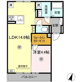 MERCI HAYA(メルシーハヤ)【2階】の間取り