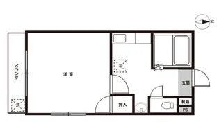 スカイコート大分大在第3【408号室号室】の間取り