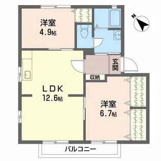 フレグランス英 A棟【2階】の間取り