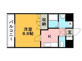 ラ・セゾン・クレール駅南【5階】の間取り